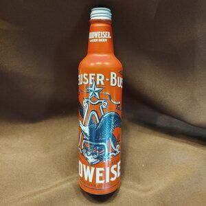 Budweiser Anheuser-Busch Aluminum Bottle Eagle Red White Blue
